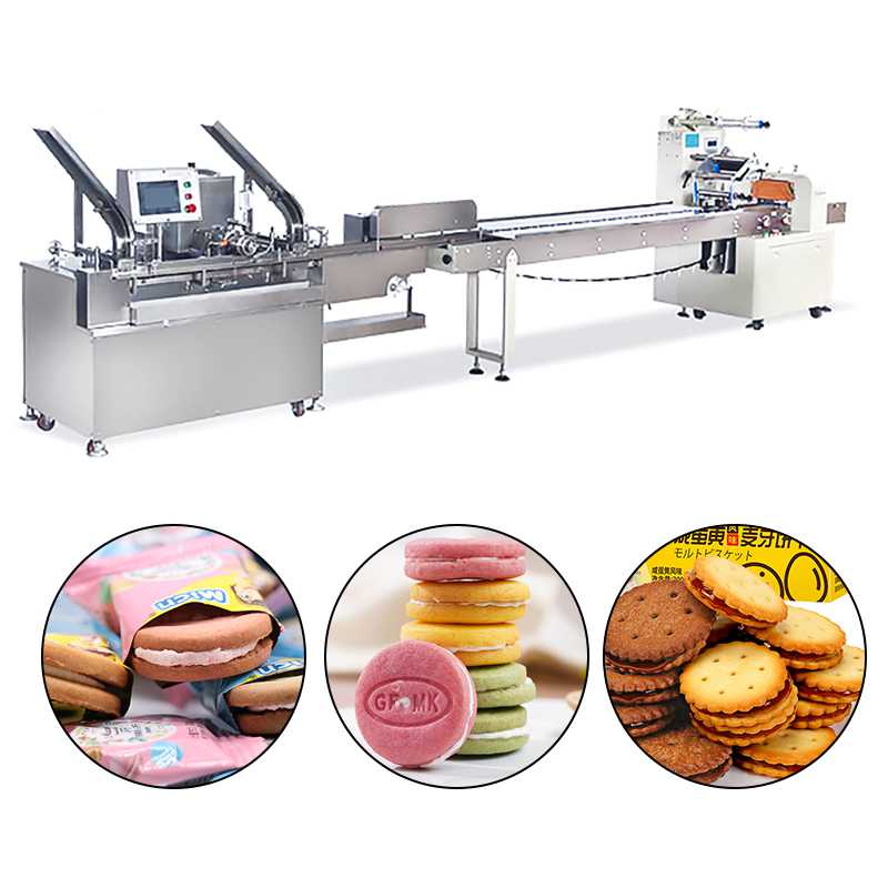 Vegetable Cookies Sandwich Biscuit Machine 220V380V With Siemens Motor