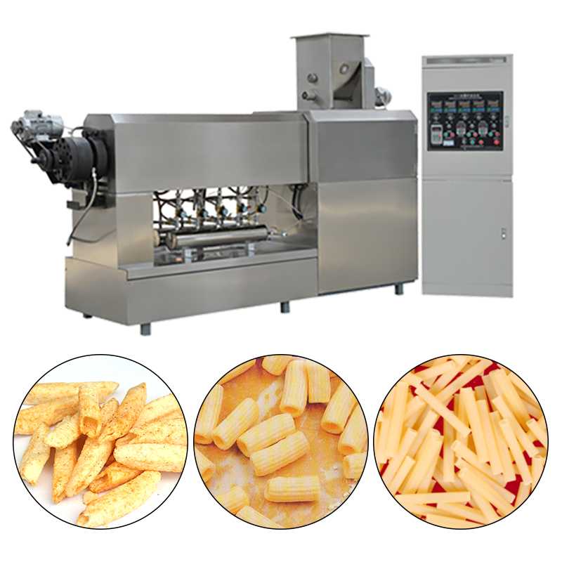 The snack food production line can produce various snacks.