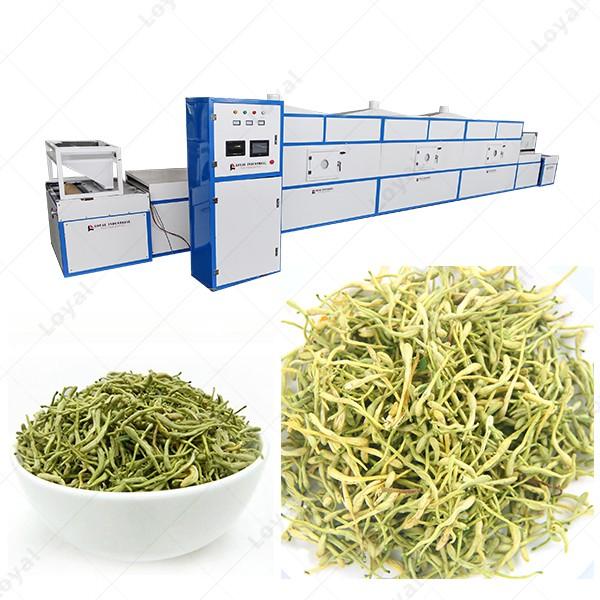 Industrial Conveyor Belt Type Microwave Dryer Microwave Drying Machine For Herbs Leaves Tea